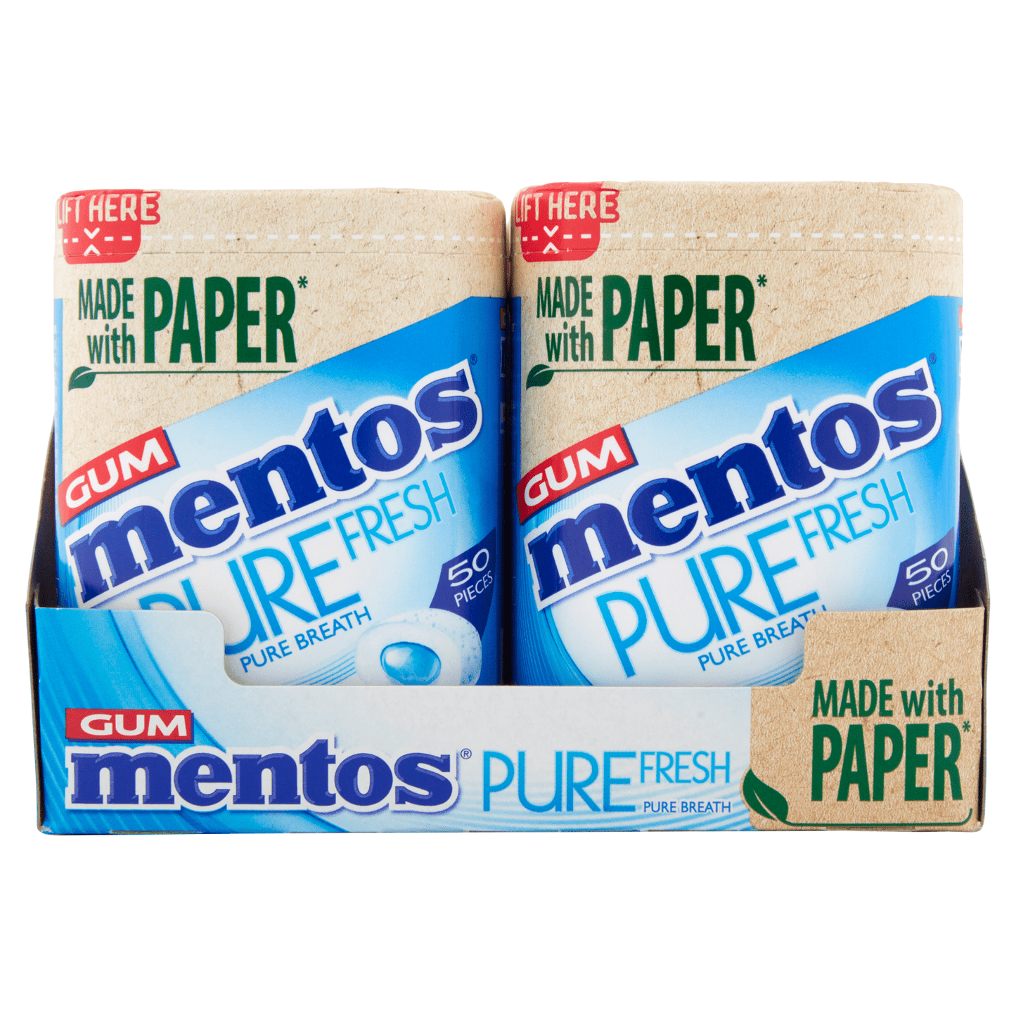 Mentos Gum Pure Fresh Fresh Mint 50 Pieces 100g - UK Food & Drink - 80815310