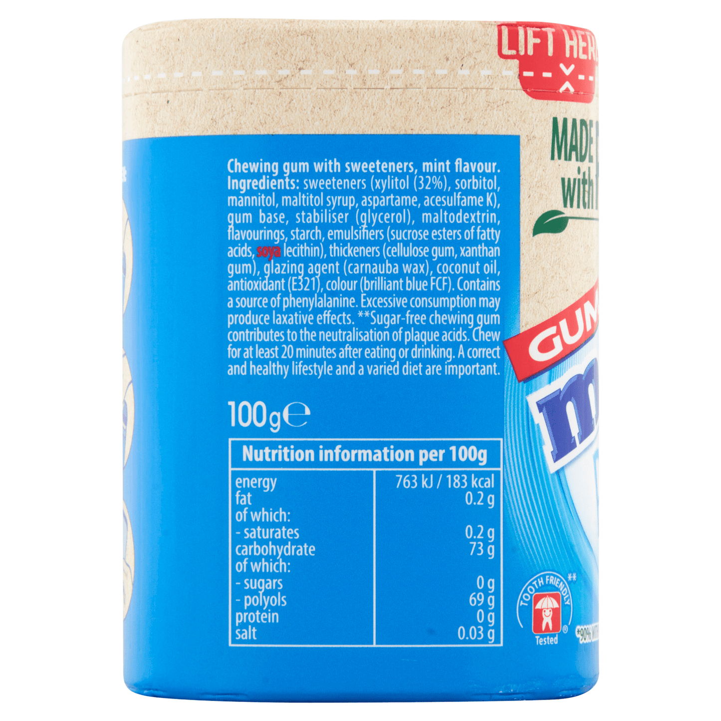 Mentos Gum Pure Fresh Fresh Mint 50 Pieces 100g - UK Food & Drink - 80815310