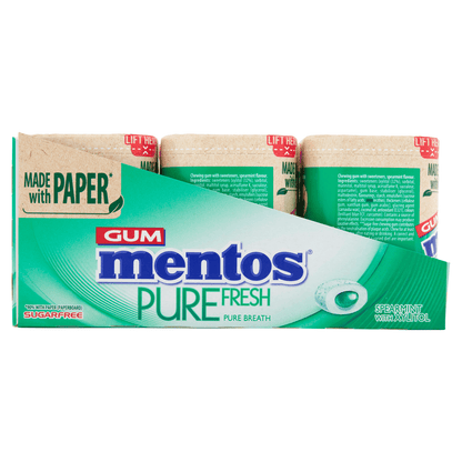 Mentos Gum Pure Fresh Spearmint 50 Pieces 100g - UK Food & Drink - 80957584