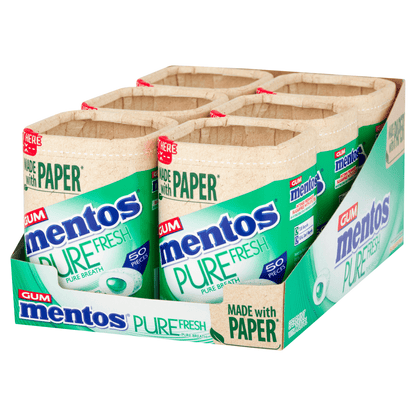 Mentos Gum Pure Fresh Spearmint 50 Pieces 100g - UK Food & Drink - 80957584