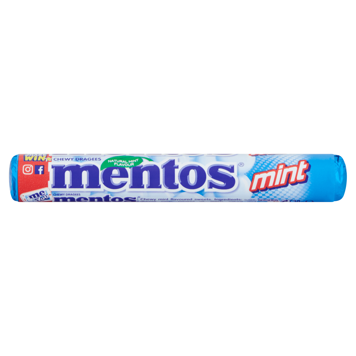 Mentos Mint Chewy Dragees 38g - UK Food & Drink - 87108132