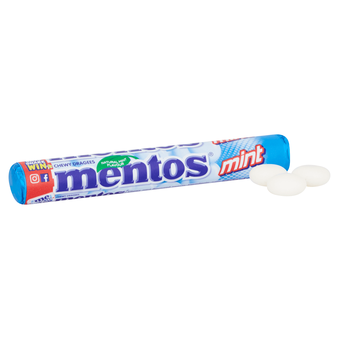 Mentos Mint Chewy Dragees 38g - UK Food & Drink - 87108132