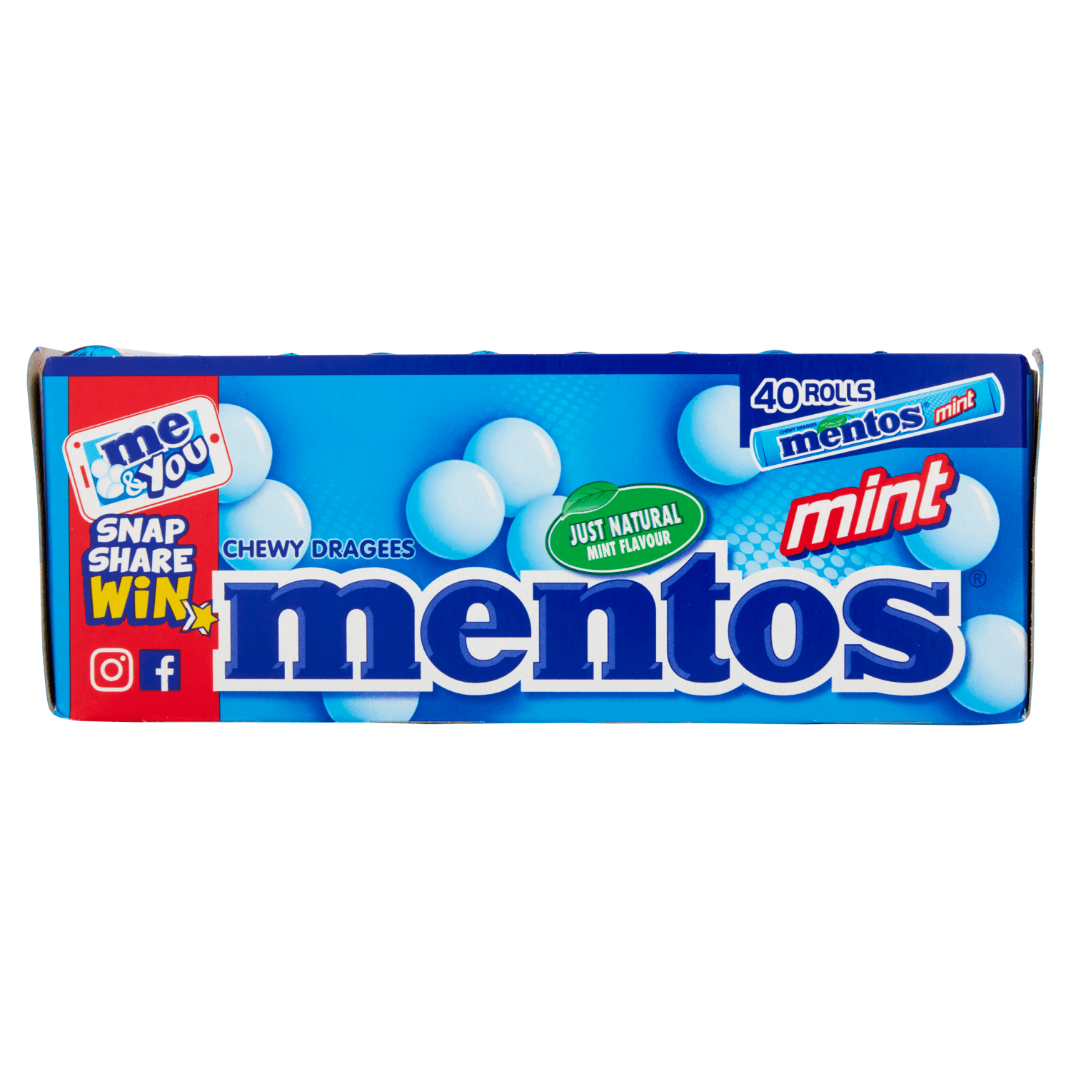 Mentos Mint Chewy Dragees 38g - UK Food & Drink - 87108132