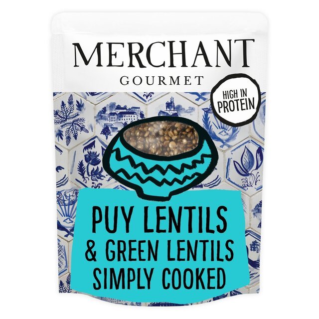 Merchant Gourmet Puy Lentils & French Green Lentils 250g - UK Food & Drink - 5018095011271