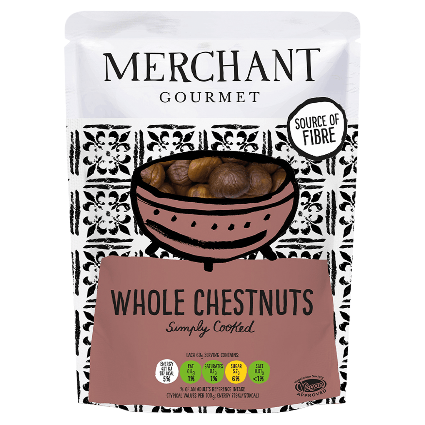 Merchant Gourmet Whole Chestnuts 180g - UK Food & Drink - 5056215600233