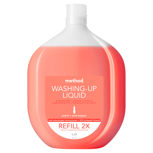 Method WUL Peach & Pink Pep Washing Up Liquid 1L - UK Food & Drink - 843536181863