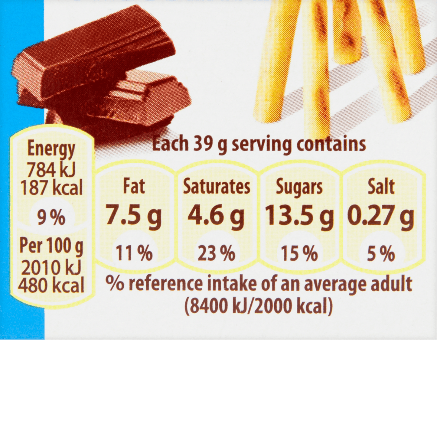 Mikado Milk Chocolate Biscuits 39g - UK Food & Drink - 3017760628198