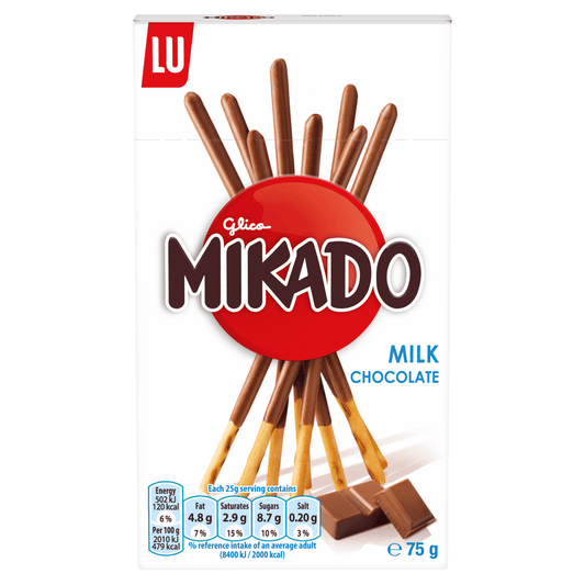 Mikado Milk Chocolate Biscuits 75g - UK Food & Drink - 3017760363396