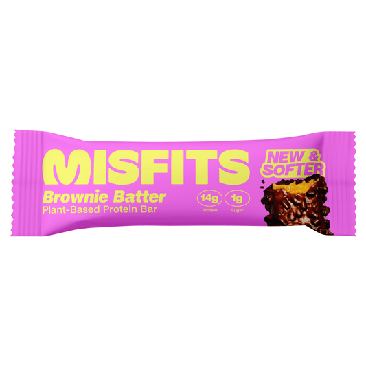 Misfits Brownie Batter Flavour Plant - Based Protein Bar 50g - UK Food & Drink - 5060501564628