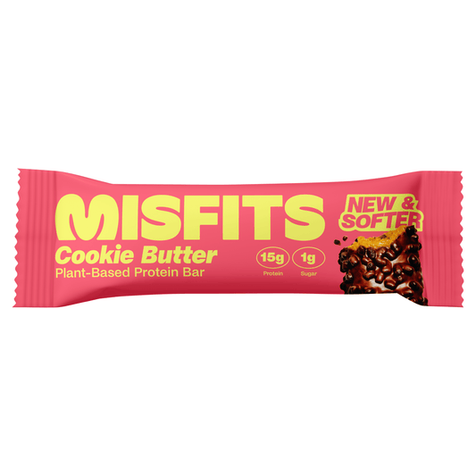 Misfits Cookie Butter Flavour Plant - Based Protein Bar 50g - UK Food & Drink - 5060501564475