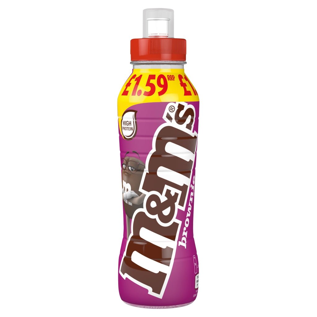 M&M Chocolate Brownie Milk 350ml - UK Food & Drink - 5056357910405