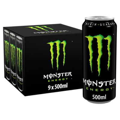 Monster Energy Drink 9 x 500ml - UK Food & Drink - 5060947544369