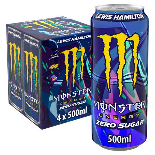 Monster Energy Drink Lewis Hamilton Zero Sugar 4 x 500ml - UK Food & Drink - 5060896625768