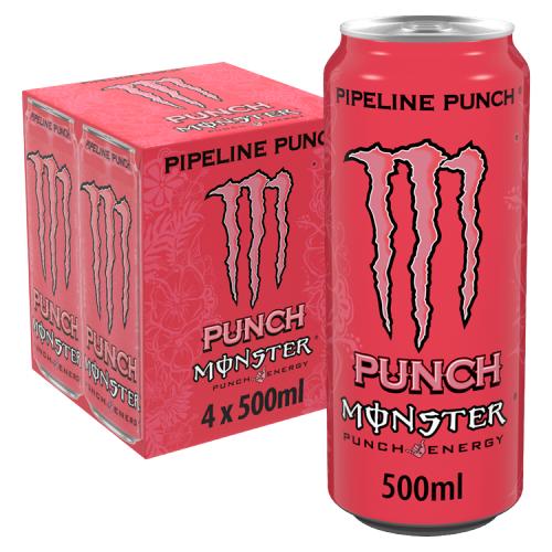 Monster Energy Drink Pipeline Punch 4 x 500ml - UK Food & Drink - 5060639127580