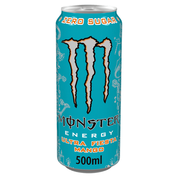 Monster Energy Drink Ultra Fiesta Mango Zero Sugar 500ml - UK Food & Drink - 5060608747658