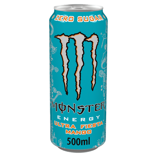 Monster Energy Drink Ultra Fiesta Mango Zero Sugar 500ml - UK Food & Drink - 5060608747658