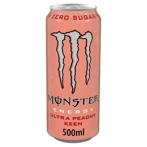 Monster Energy Drink Ultra Peachy Keen Zero Sugar 500ml - UK Food & Drink - 5060947545601