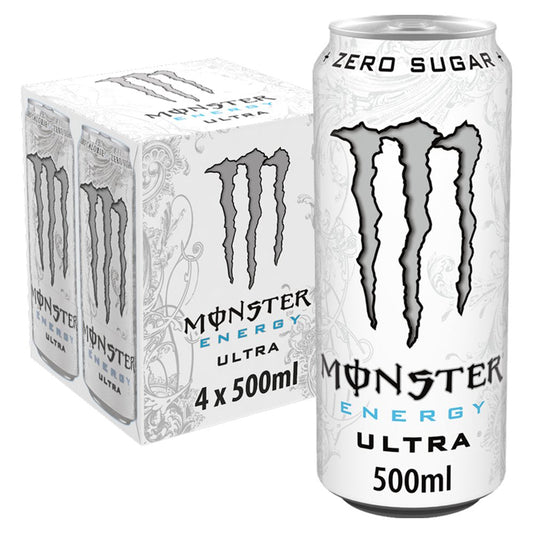 Monster Energy Ultra 4 x 500ml - UK Food & Drink - 5060337503778