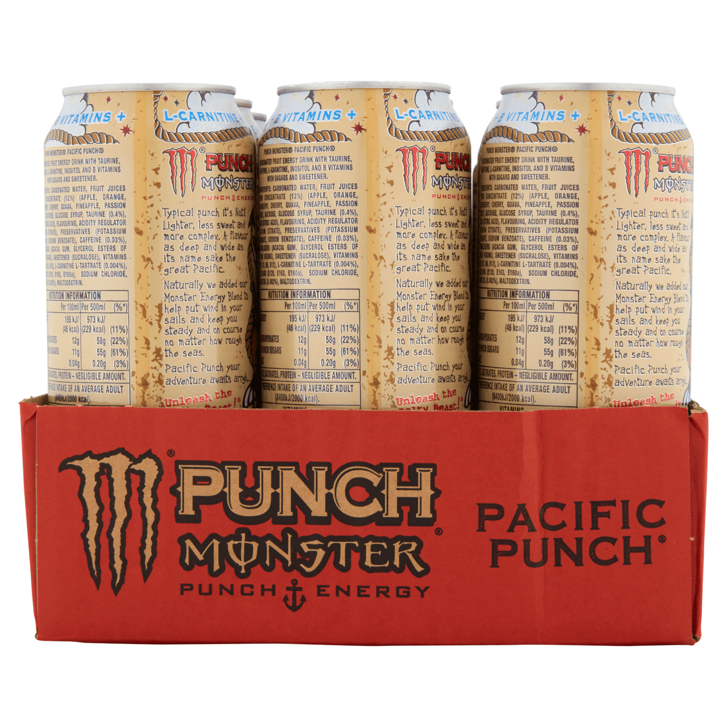 Monster Pacific Punch Energy Drink 500ml - UK Food & Drink - 5060639122899