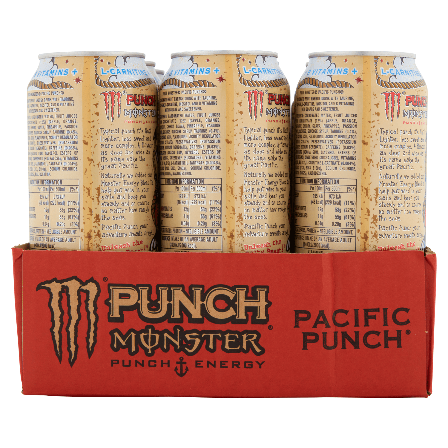 Monster Pacific Punch Energy Drink 500ml - UK Food & Drink - 5060639122899