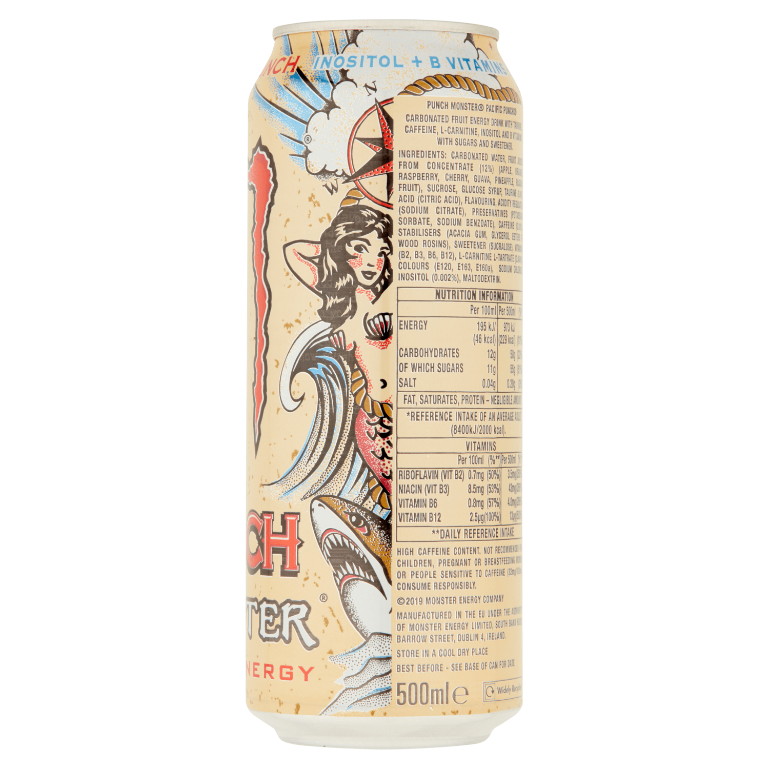 Monster Pacific Punch Energy Drink 500ml - UK Food & Drink - 5060639122899