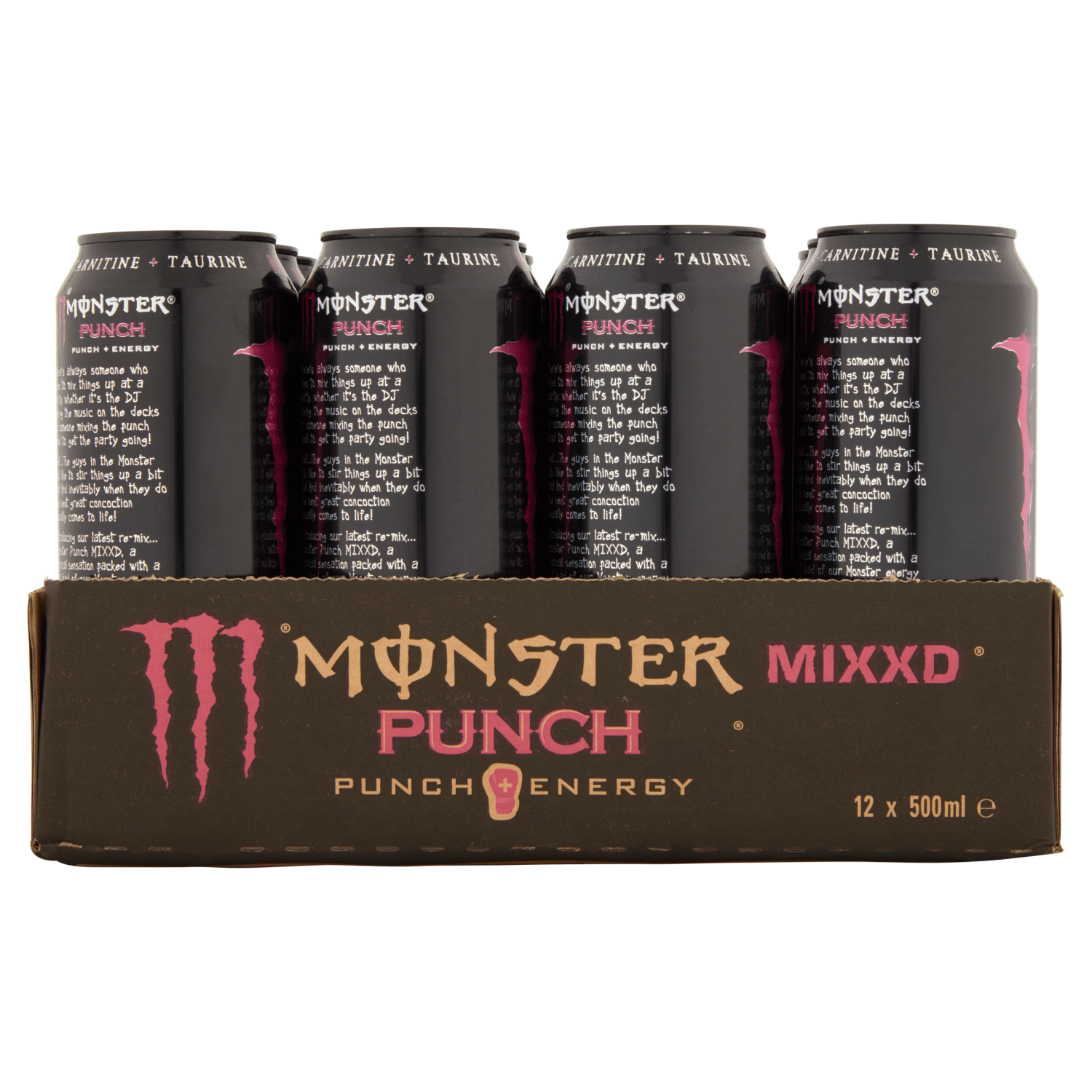 Monster Punch + Energy 500ml - UK Food & Drink - 5060335634726