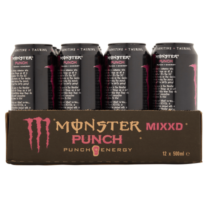 Monster Punch + Energy 500ml - UK Food & Drink - 5060335634726