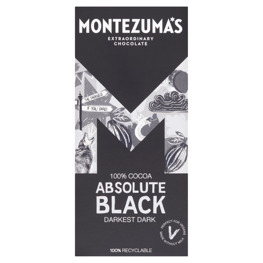 Montezuma's Absolute Black Darkest Dark 90g - UK Food & Drink - 5060719920001