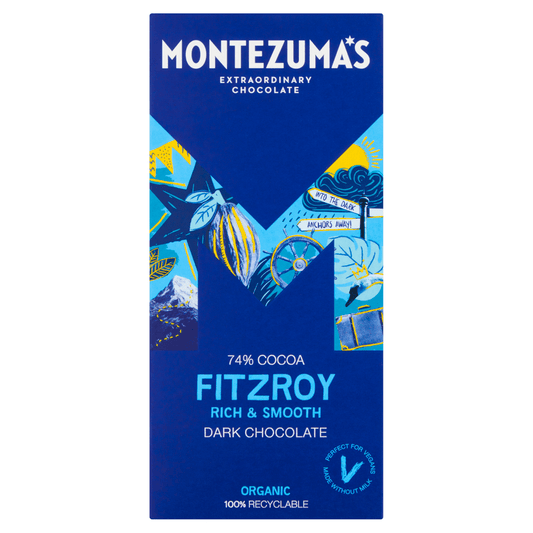 Montezuma's Fitzroy Organic Dark Chocolate 90g - UK Food & Drink - 5060719920148