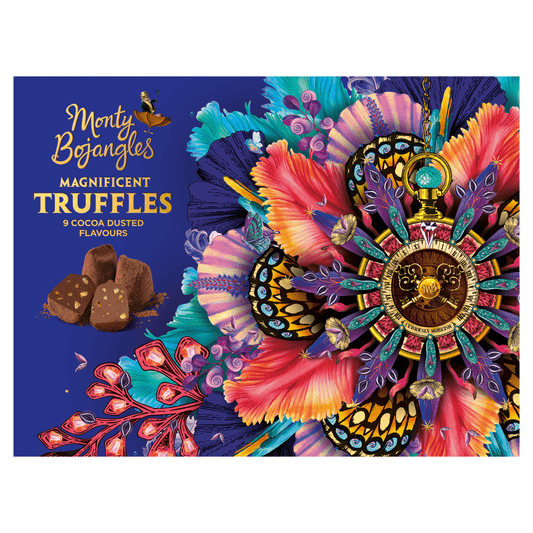 Monty Bojangles 9 Cocoa Dusted Flavours Magnificent Truffles 248g - UK Food & Drink - 5060980960881