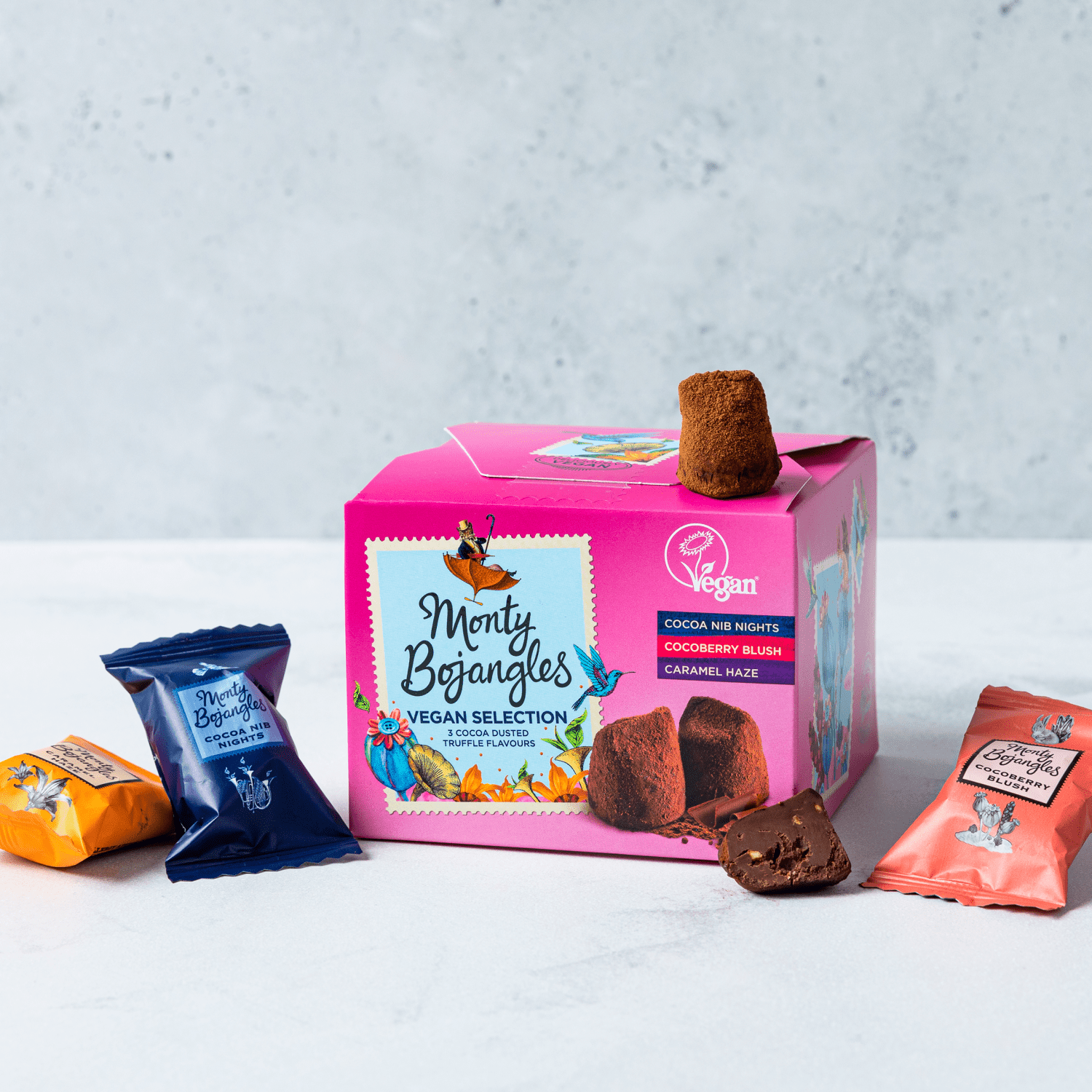 Monty Bojangles Vegan Truffle Selection 135g - UK Food & Drink - 5060413268737