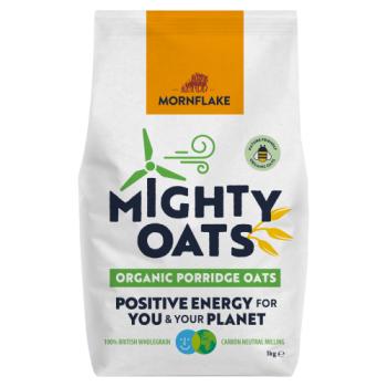 Mornflake Mighty Oats Organic Porridge Oats 1kg - UK Food & Drink - 5010026518262