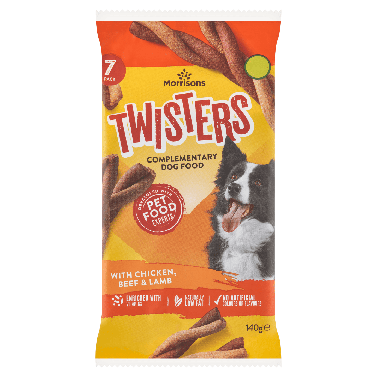 Morrisons 7 Twisters with Chicken, Beef & Lamb 140g - UK Food & Drink - 5010251665168