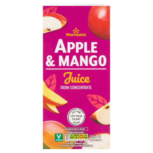 Morrisons Apple & Mango Juice 1l - UK Food & Drink - 5010525320649