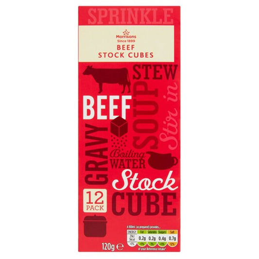 Morrisons Beef Stock Cubes 120g - UK Food & Drink - 5010251556251