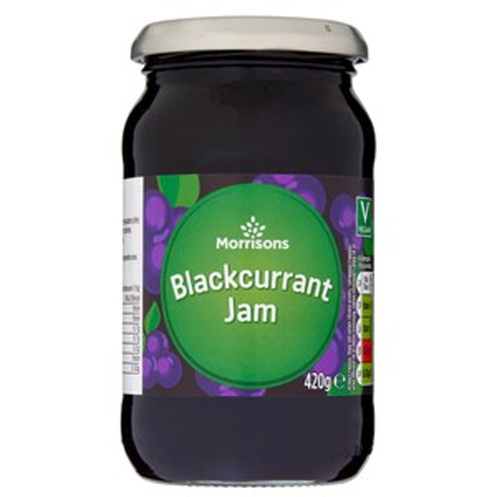 Morrisons Blackcurrant Jam 420g - UK Food & Drink - 5010525220024