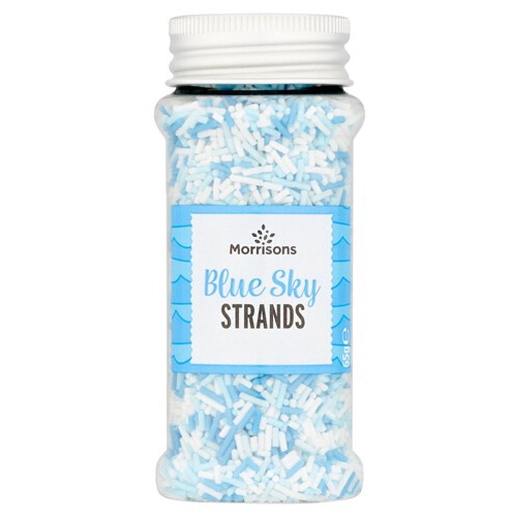 Morrisons Blue & White Sugar Strands 65g - UK Food & Drink - 5010251959656