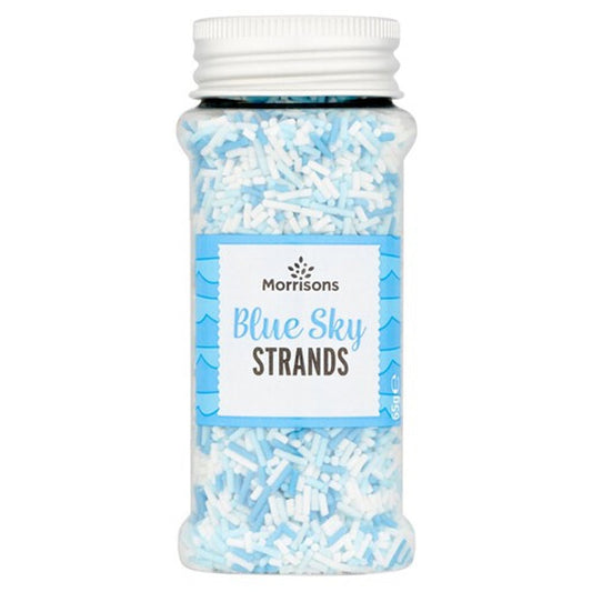 Morrisons Blue & White Sugar Strands 65g - UK Food & Drink - 5010251959656