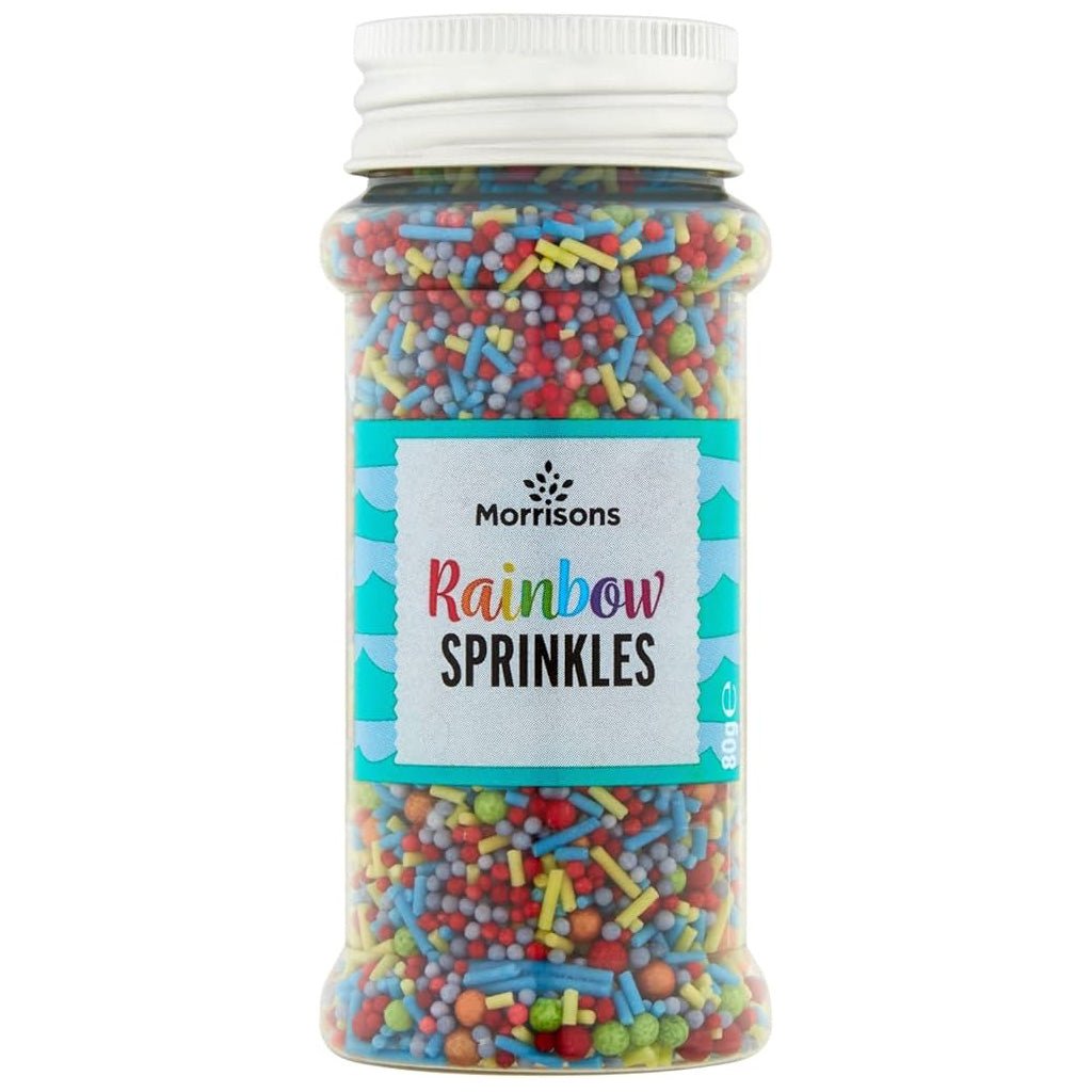 Morrisons Bright Sprinkles 80g - UK Food & Drink - 5010525088419