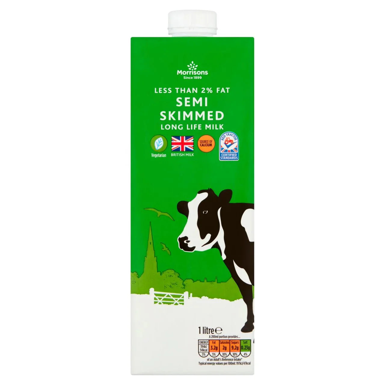 Morrisons British UHT Semi Skimmed Milk 1 litre - UK Food & Drink - 5010251332817