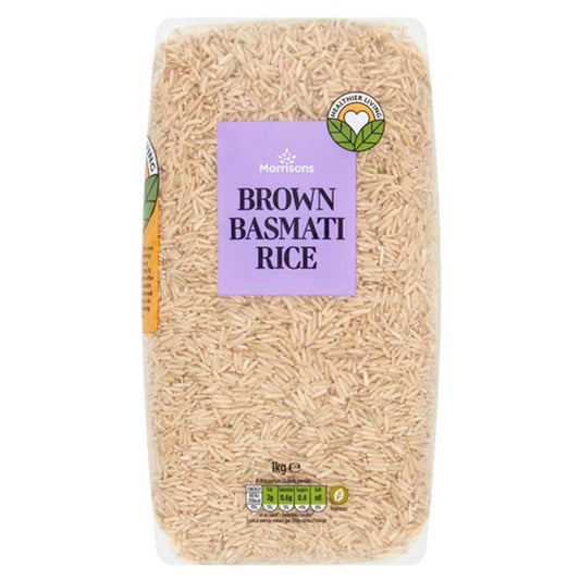 Morrisons Brown Basmati Rice 1kg - UK Food & Drink - 5010251461319