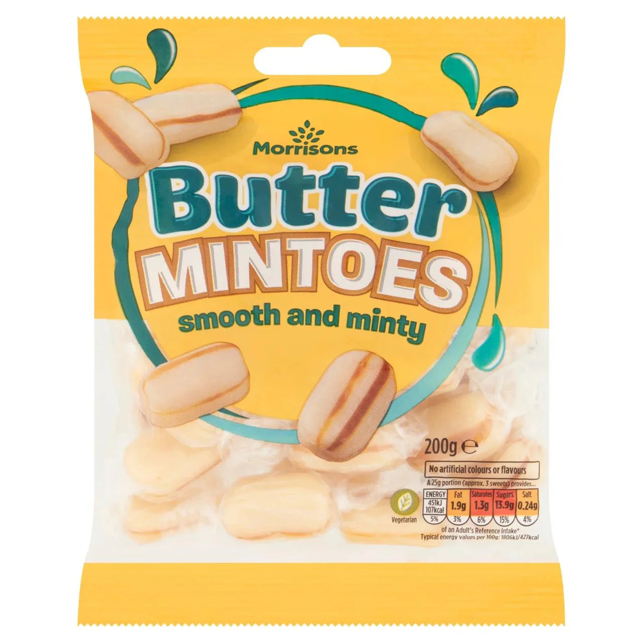 Morrisons Butter Mintoes 200g - UK Food & Drink - 5010251714262