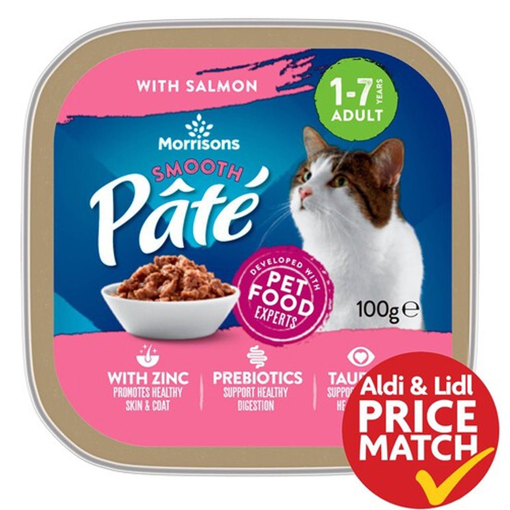 Morrisons Cat Food Salmon Pate 100g - UK Food & Drink - 5010525088570
