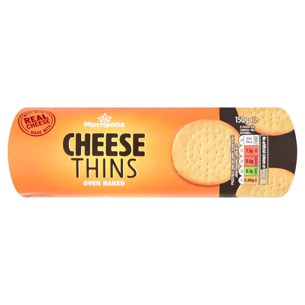 Morrisons Cheese Thins 150g - UK Food & Drink - 5010251519690