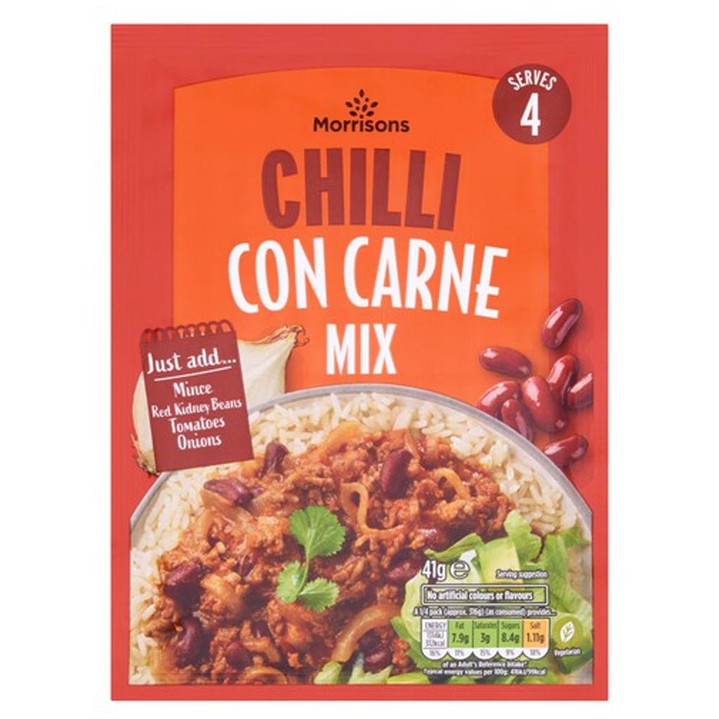 Morrisons Chilli Con Carne Mix 41g - UK Food & Drink - 5010251560104