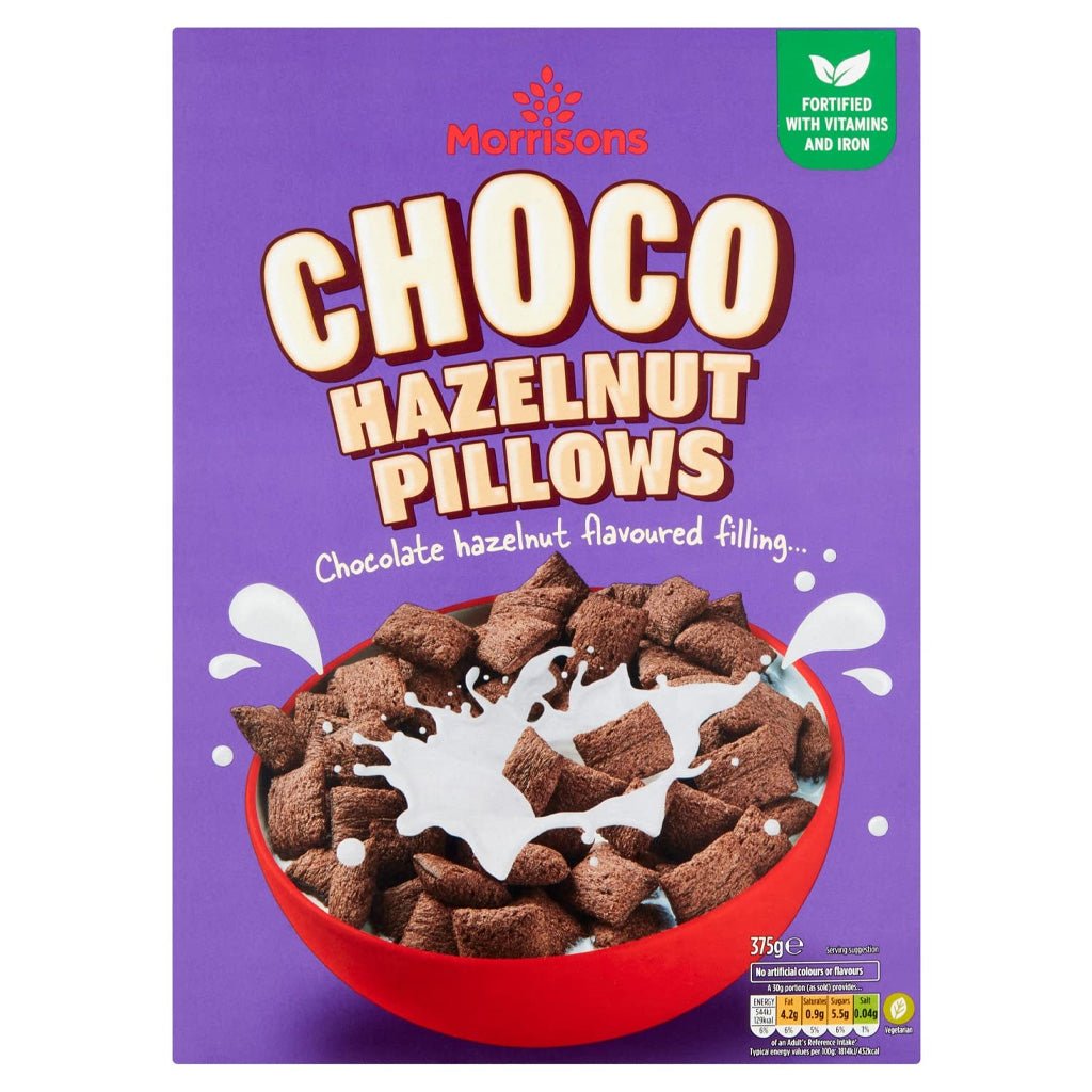 Morrisons Choco Nut Pillows 375g - UK Food & Drink - 5010525010113