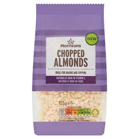 Morrisons Chopped Almonds 125g - UK Food & Drink - 5010525093093