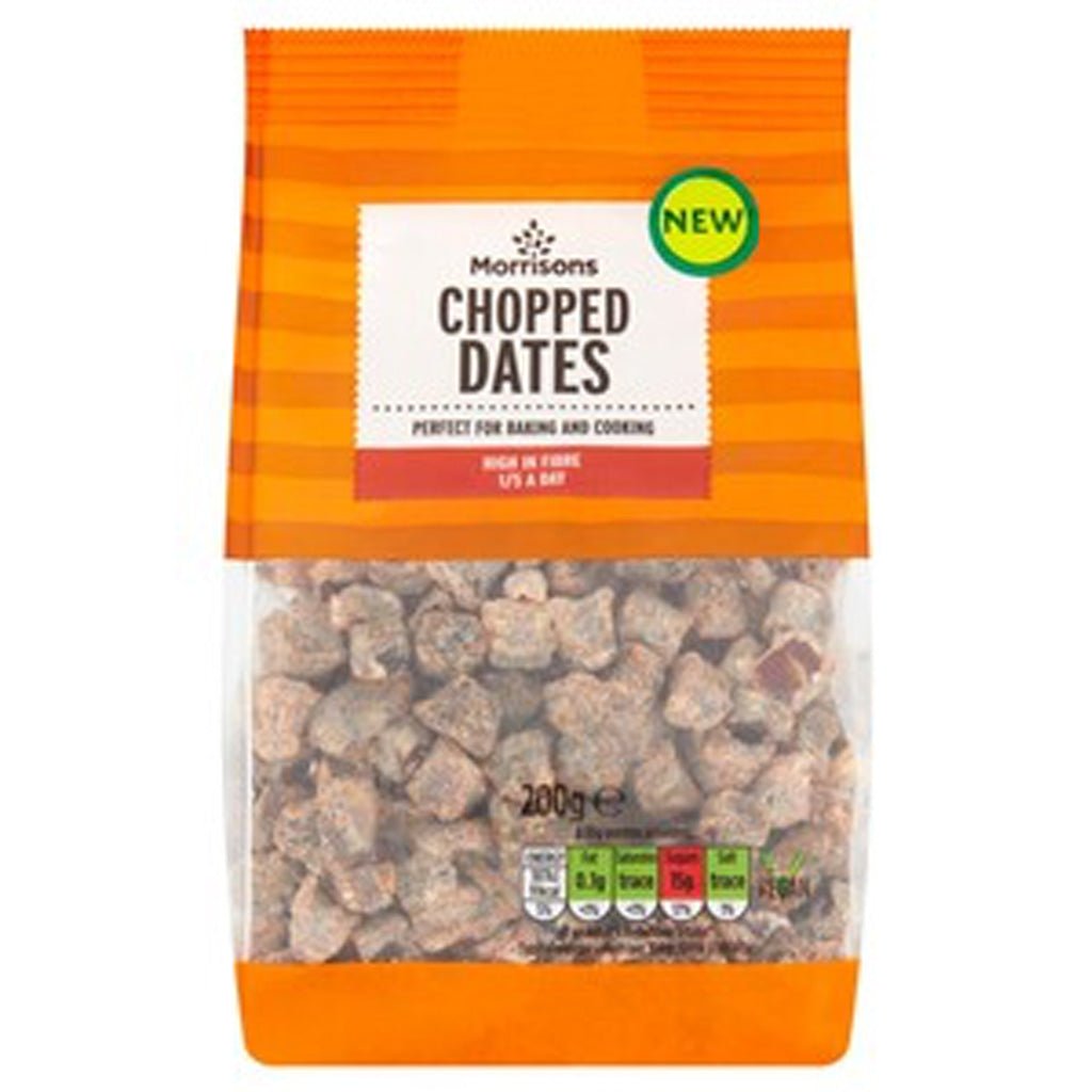 Morrisons Chopped Dates 200g - UK Food & Drink - 5010525076928