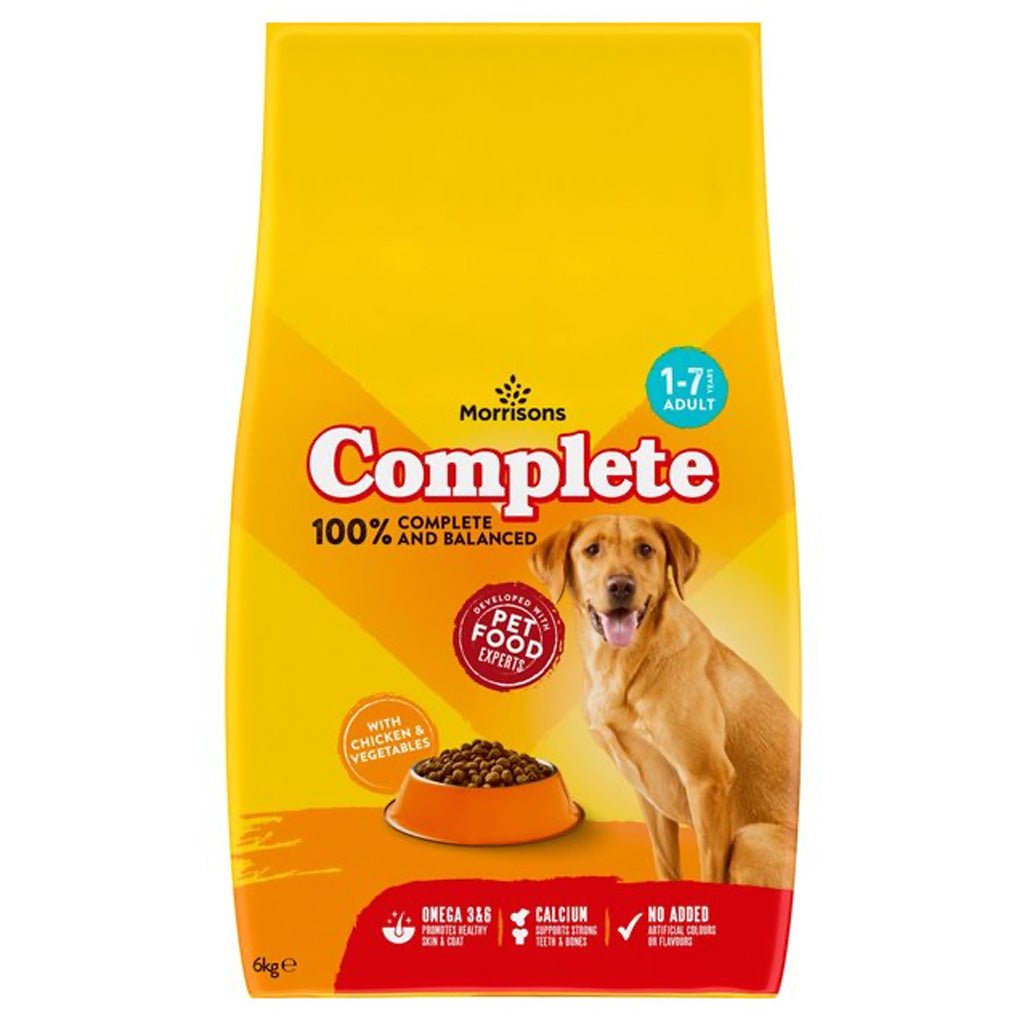 Morrisons Complete Dog Food Chicken & Veg 6kg - UK Food & Drink - 5010251664734