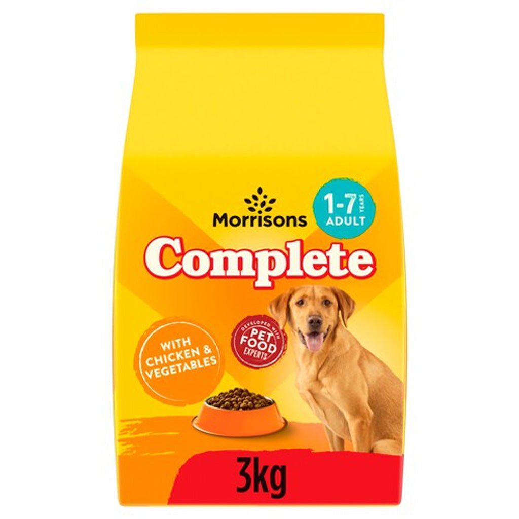 Morrisons Complete Dog Food Chicken & Vegetable 3kg - UK Food & Drink - 5010251664710